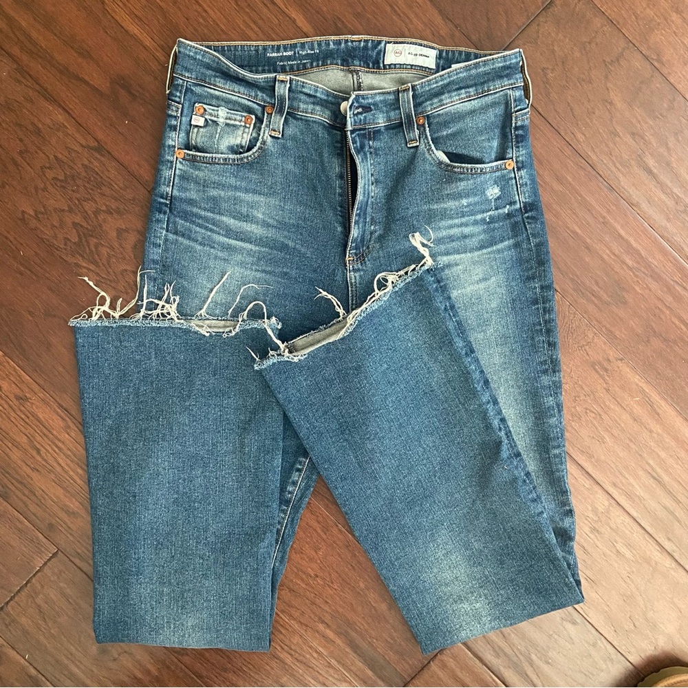 AG Adriano Goldschmied High Rise Blue Jeans